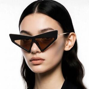 New 💯 Original Gucci Brown Geometric Ladies Sunglasses GG0430S 002 70